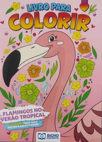 livro-para-colorir-flamingos-no-verao-tropical